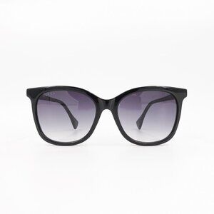 Gucci GG1071 Cat Eye Sunglasses Black Gray OS